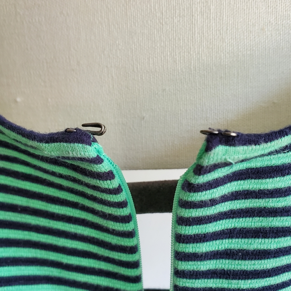 🏷Merona Striped dress blue and green - Picture 4 of 8